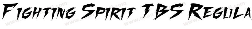 Fighting Spirit TBS Regular字体转换